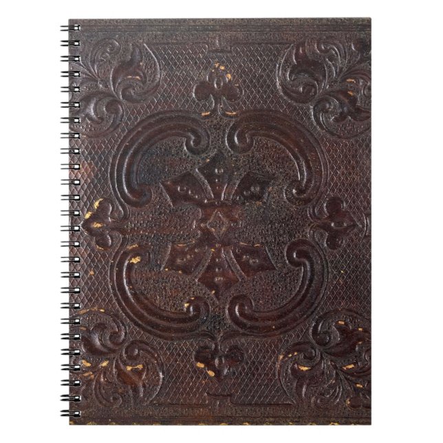 Cuaderno Libro de cuero antiguo caído (Frente)