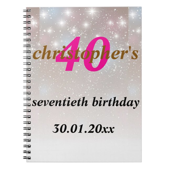 Cuaderno Libro de cumpleaños (Frente)