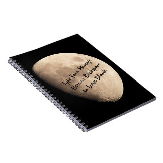 Cuaderno Libro de esbozo de notas sobre el asiento lunar de