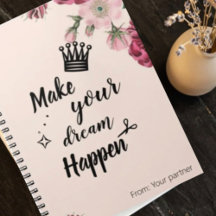 Libro de esbozo monogramado