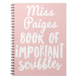 CUADERNO LIBRO DE GARABATOS IMPORTANTES