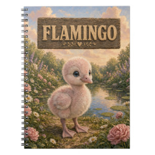 Cuaderno Libro de Historias de Bebé Flamingo Lindo Animal d