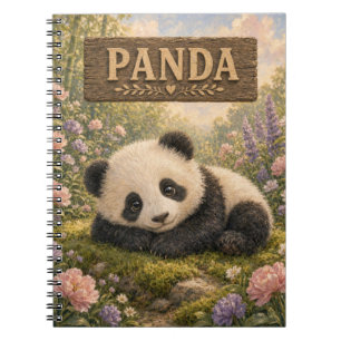 Cuaderno Libro de Historias de Bebé Panda Tierno Animales d
