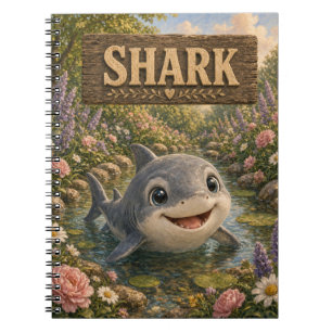 Cuaderno Libro de Historias de Bebé Tiburón Tierno Animales
