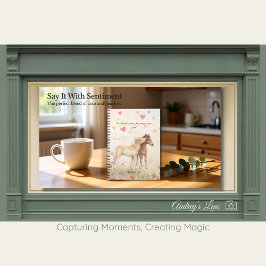 Cuaderno Libro de historias de caballos en miniatura lindos