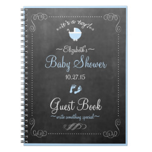 Cuaderno Libro de huésped de Baby Shower de la mirada de l