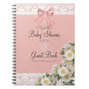 Cuaderno Libro de huésped de Baby Shower del arco del