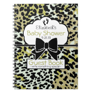 Cuaderno Libro de huésped de Baby Shower del estampado