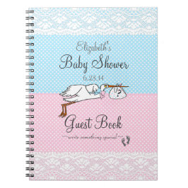 Cuaderno Libro de huésped desconocido de Baby Shower de la
