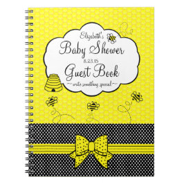 Cuaderno Libro de huésped temático de Baby Shower de la