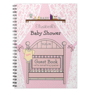 Cuaderno Libro de huésped temático de Baby Shower del