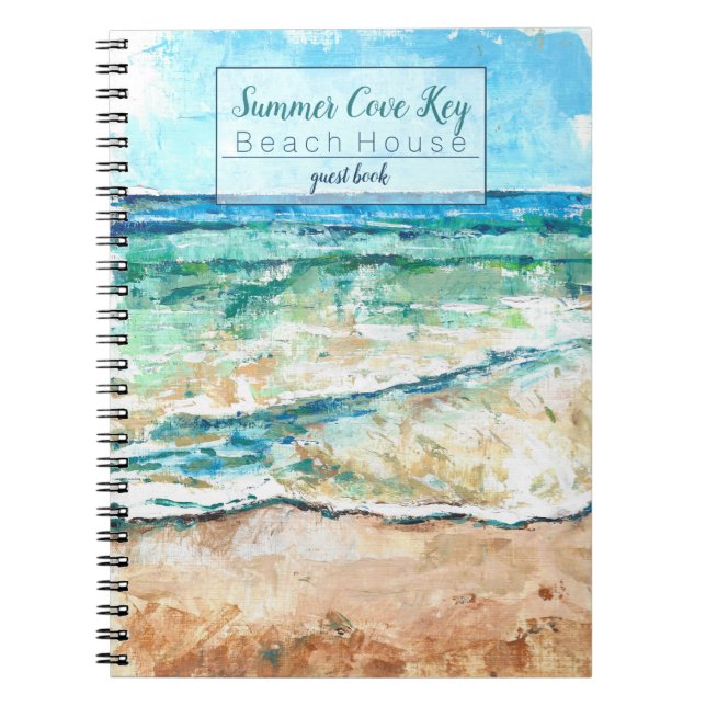 Cuaderno Libro de huéspedes de Beach Vacation Rental House (Frente)