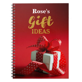 Cuaderno Libro de ideas de regalo personalizado