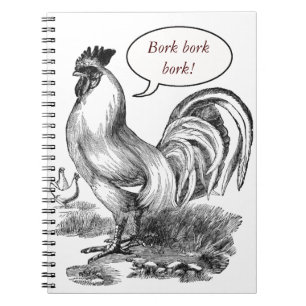 Cuaderno Libro de ilustracion de gallos de época