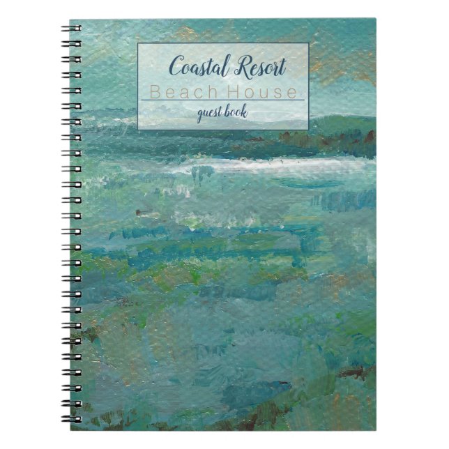 Cuaderno Libro de Invierno del Coastal Beach Vacation Renta (Frente)
