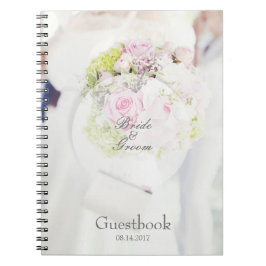 Cuaderno Libro de invitado de boda editable de Bride Flower