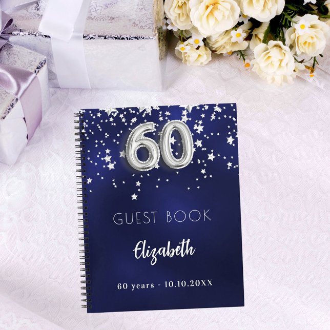 Cuaderno Libro de invitados 60 cumpleaños estrellas de plat (Subido por el creador)