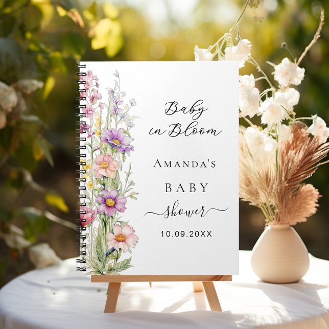 Cuaderno Libro de invitados Baby in flom pink morple Baby S (Subido por el creador)