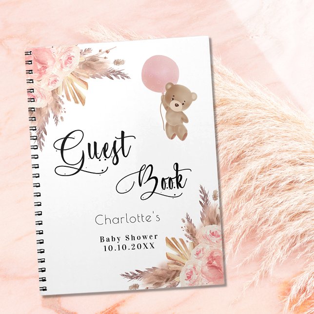 Cuaderno Libro de invitados chica de ducha de bebé pasto de (Subido por el creador)