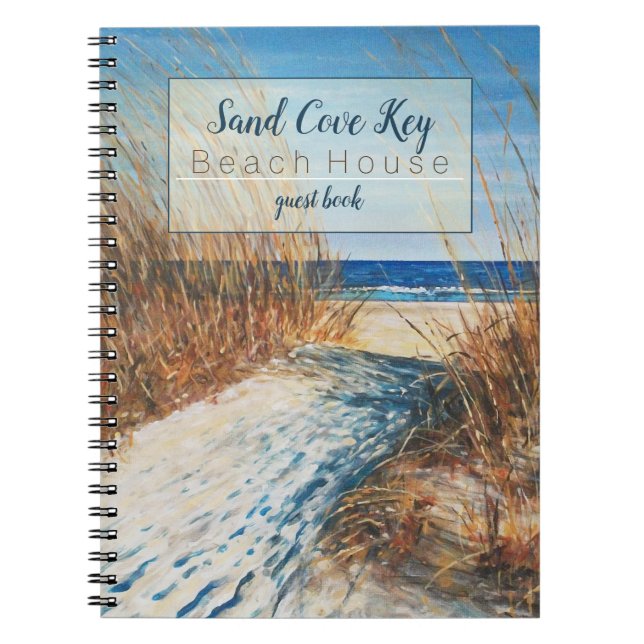 Cuaderno Libro de invitados de Beach Art Vacation Rental Co (Frente)