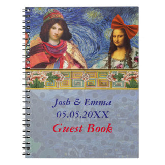 Cuaderno Libro de invitados de boda caprichosa Mona Lisa