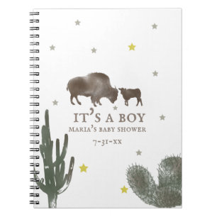Cuaderno Libro de invitados de Buffalo Baby Shower