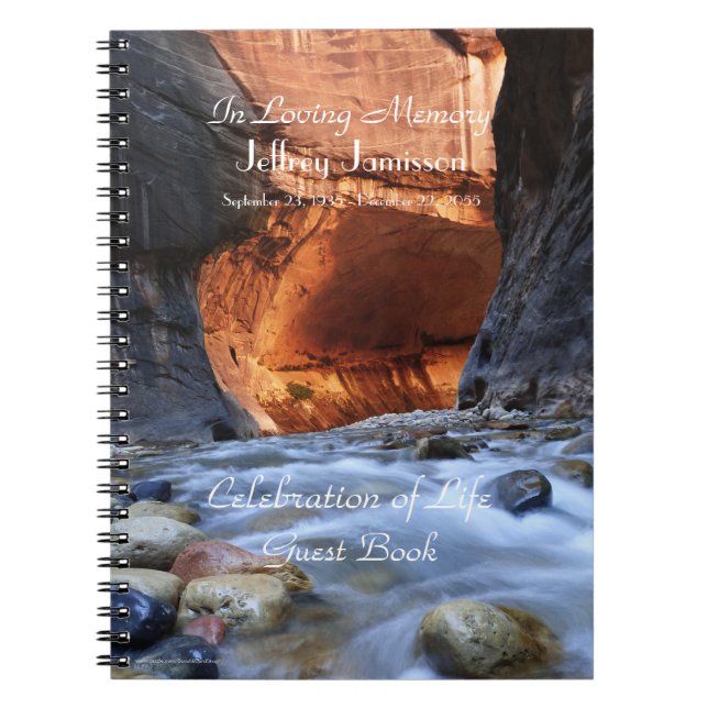 Cuaderno Libro de invitados de Celebración Libro Zion Narro (Frente)