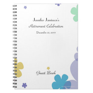 Cuaderno Libro de invitados de Fiesta de jubilación