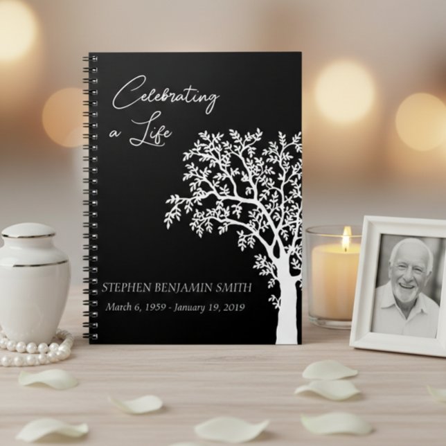 Cuaderno Libro de invitados de la Celebración de la Vida en (Subido por el creador)