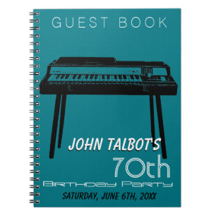 Cuaderno Libro de invitados de la fiesta de cumpleaños 70 d