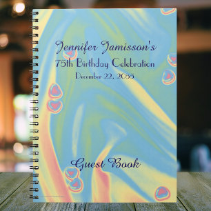 Cuaderno Libro de invitados de la fiesta de cumpleaños 75, 