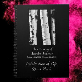 Cuaderno Libro de invitados de la vida de la celebración As