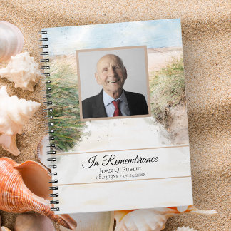 Cuaderno Libro de invitados de los funerales de la playa na