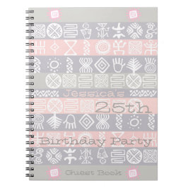 Cuaderno Libro de invitados de Personalizable de fiesta de