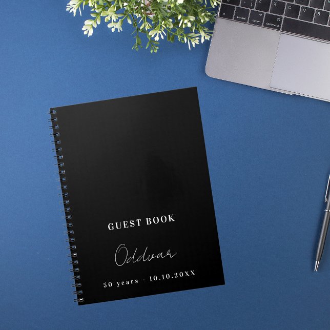 Cuaderno Libro de invitados, hombre blanco y negro (Subido por el creador)