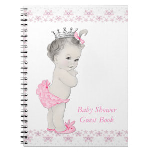 Cuaderno Libro de Invitados para Baby Shower de la Princesa