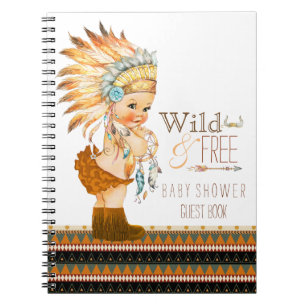 Cuaderno Libro de invitados para baby shower de niñas Triba
