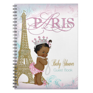 Cuaderno Libro de invitados para baby shower de París