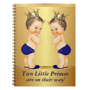 Cuaderno Libro de invitados para baby shower de príncipe ge