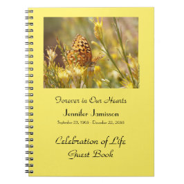 Cuaderno Libro de Invitados para Celebración de la Vida, Ma