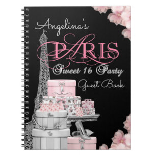 Cuaderno Libro de invitados para fiesta de cumpleaños en Pa