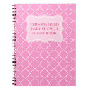 Cuaderno Libro de invitados personalizado para baby shower