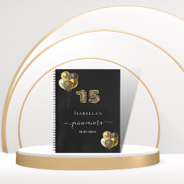 Cuaderno Libro de invitados Quinceanera impresión de leopar