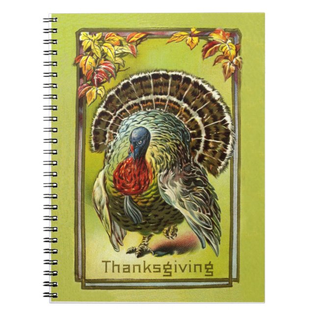 Cuaderno Libro de la receta de la acción de gracias del (Frente)