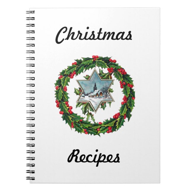 Cuaderno Libro de la receta del navidad (Frente)