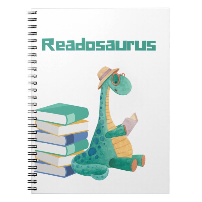 Cuaderno libro de lectura de readosaurus dinosaur T-Shirt (Frente)