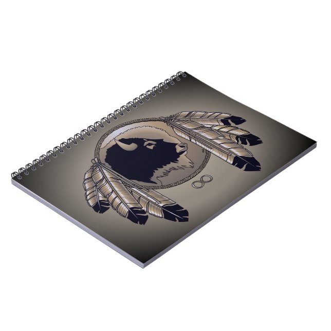 Cuaderno Libro de memorias de arte nativas Spirifalo Metis (Lado Izquierdo)