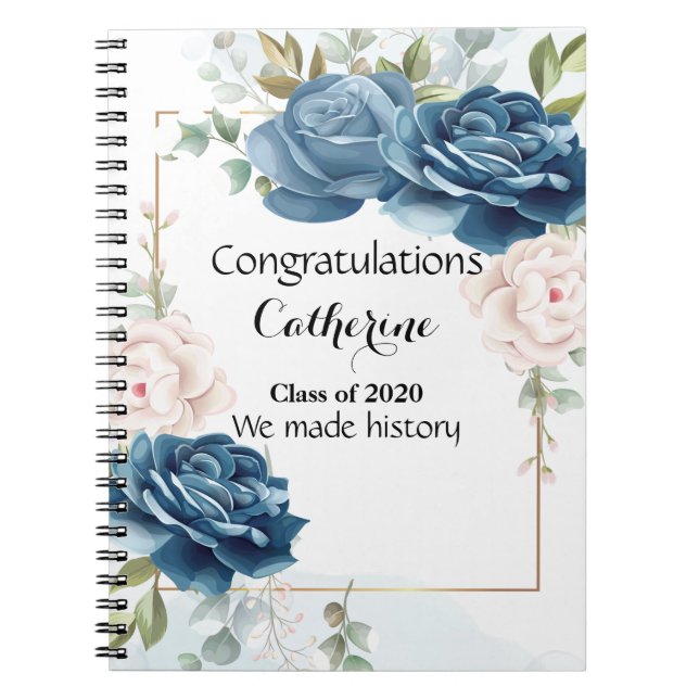 Cuaderno Libro de notas de memoria de graduación personaliz (Frente)