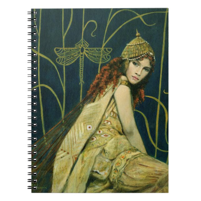 Cuaderno Libro de notas de ninfas decorativas (Frente)