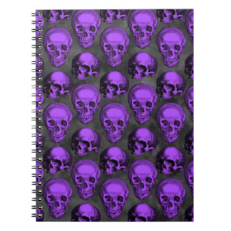 Cuaderno Libro de notas de Purple Skull